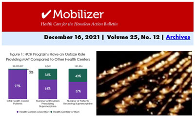 Mobilizer December 16 issue - advocacy for homeless health care