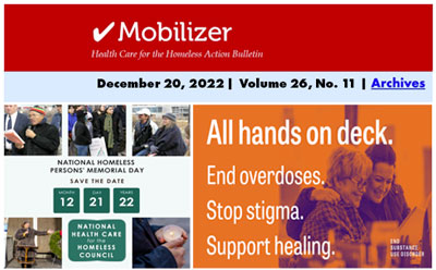 Thumbnail of December 20th issue of Mobilizer newsletter