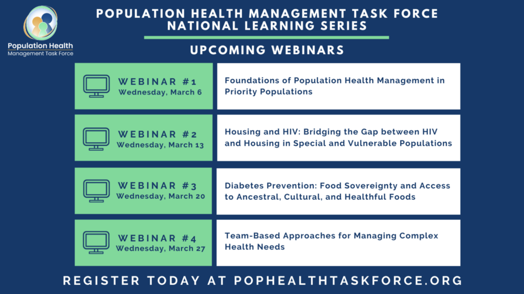 Population Health Management Task Force National Learning Series.